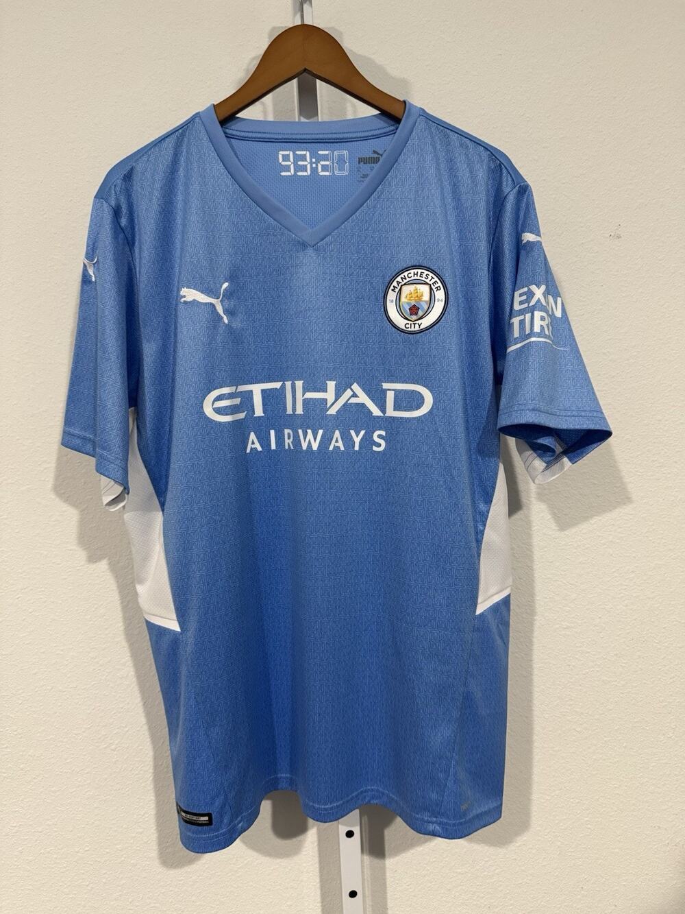 XL 2021 2022 Manchester City England Puma Home Away Kit Soccer Jersey Shirt Tee